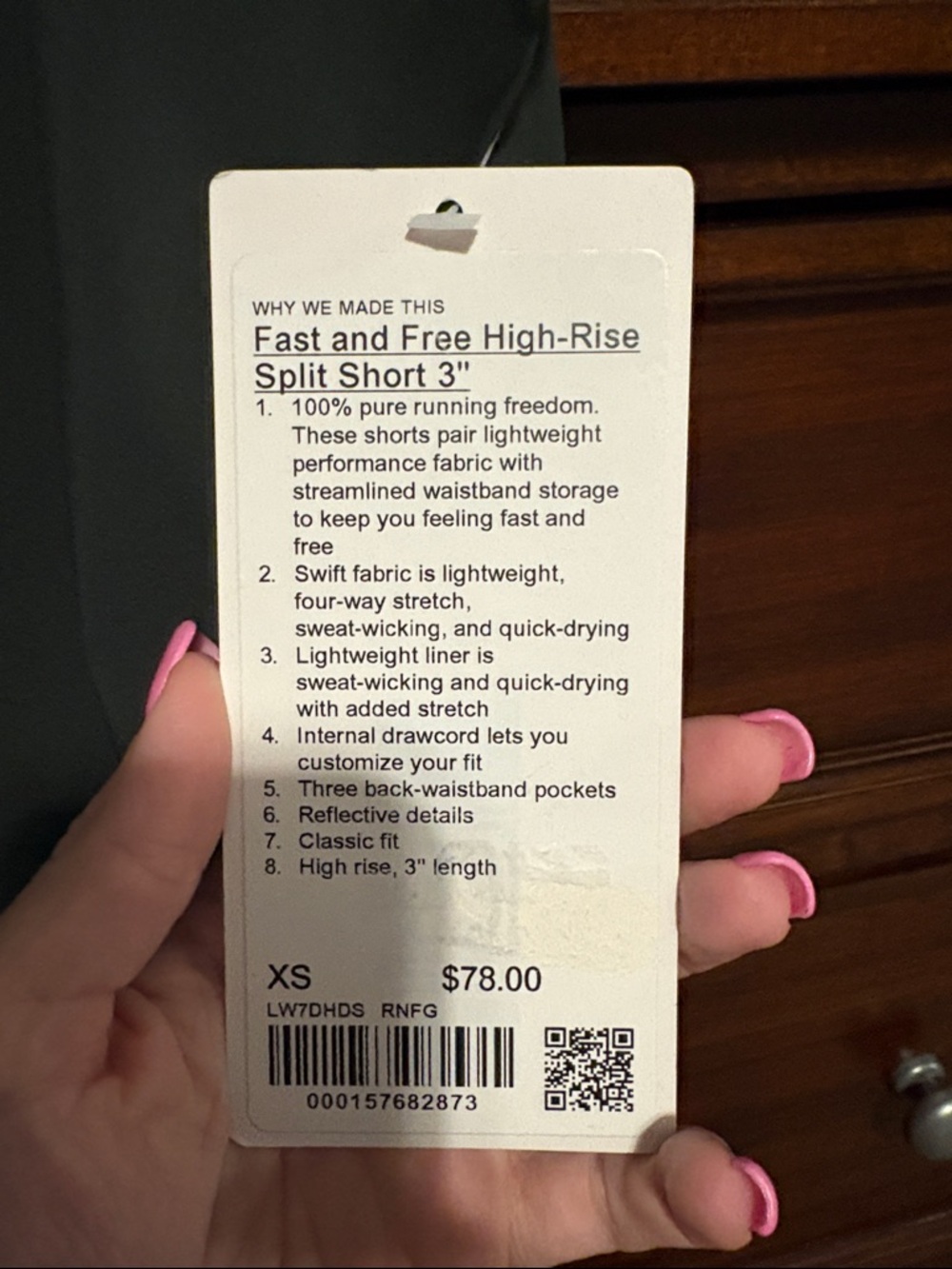 Lululemon Fast and Free HR Split Short 3” - Picture 3 of 8